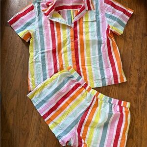 Rainbow Striped Women's LAKE Pajama Set